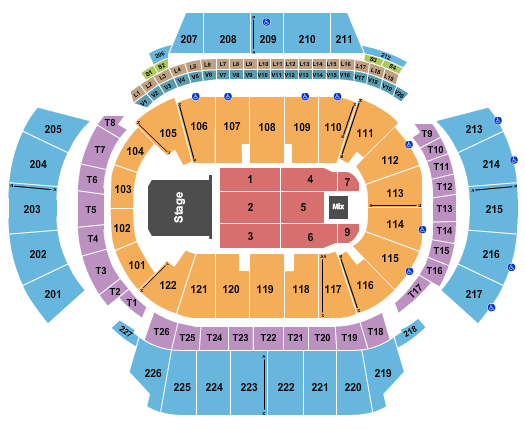 Square Garden Seating Chart Jingle Ball